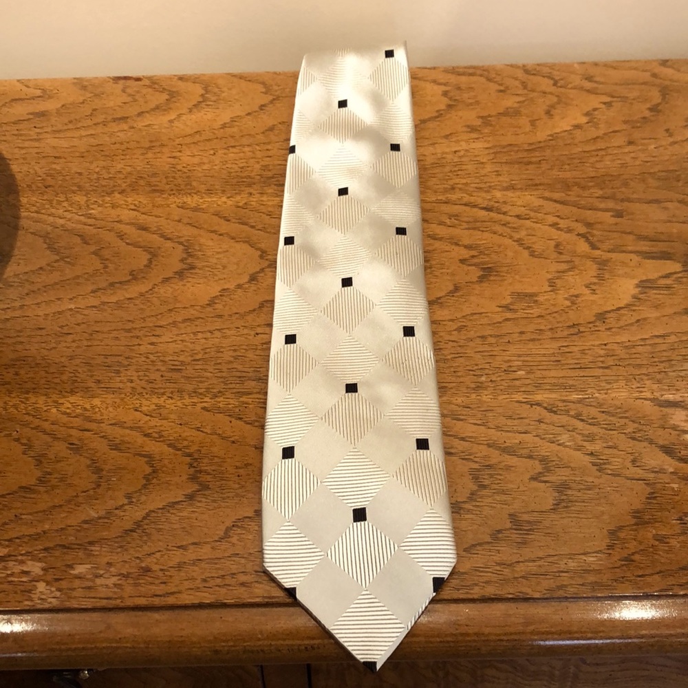 Silver and Black Antonio Ricci Tie